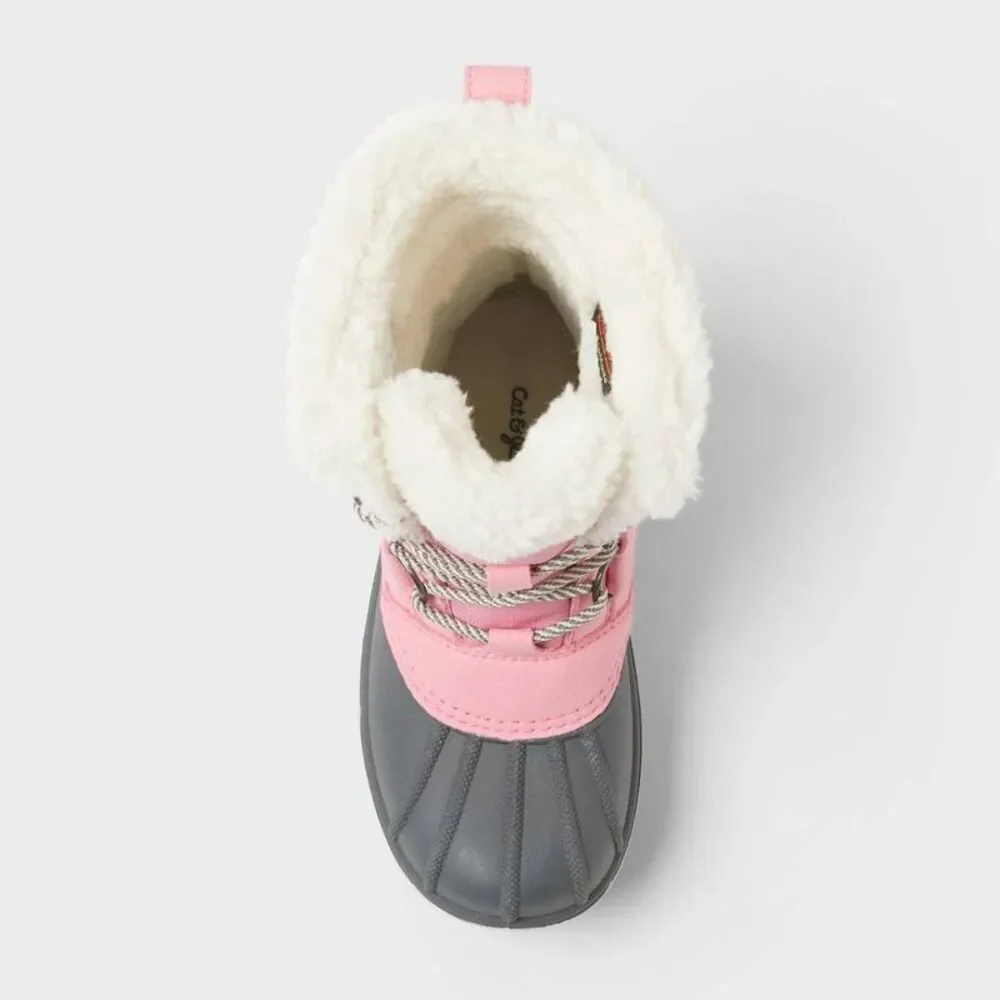 Kids' Kit Easy-On Winter Boots - Cat & Jack Pink 3